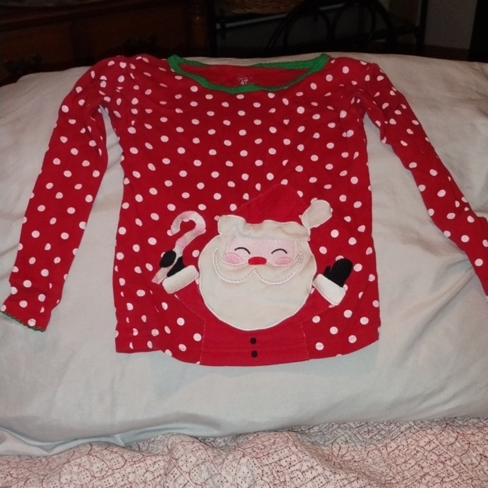 Festive Red Santa Kids Shirt